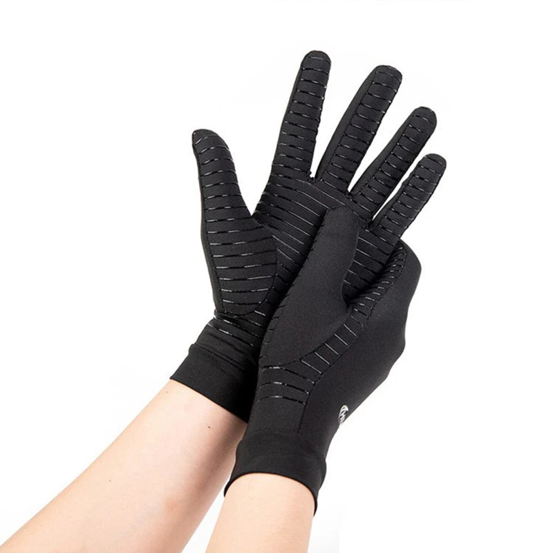 Men Sports Running Driving Copper Fiber Spandex Touch Screen Full/Half Finger Gloves Running Sports Winter Warm Cycling Gloves