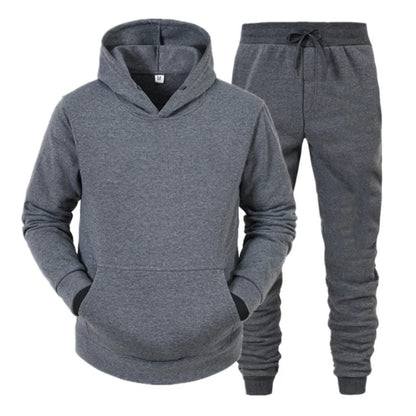 Men Sportswear Sweater Suit Hoodies + Pants Sports Clothing Spring Autumn Sets Jogging Trousers Running Male Tracksuits